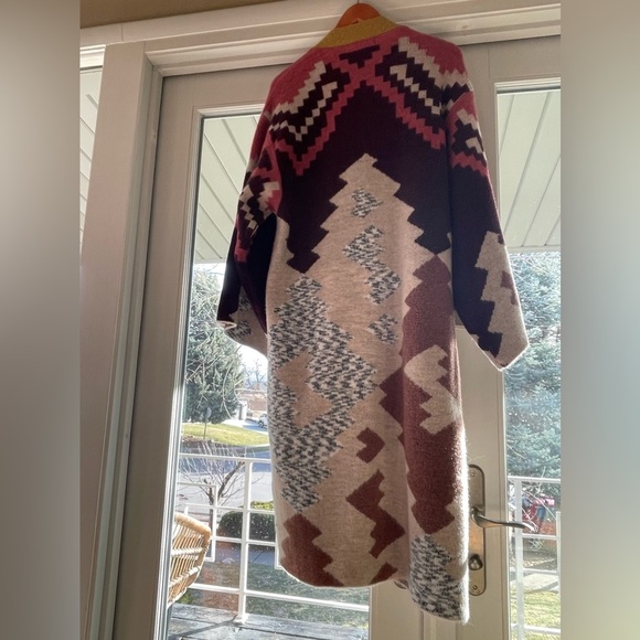 Anthropologie Chevron Knit Duster. Worn 1x. Like new - Picture 8 of 11
